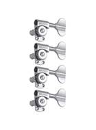 Grover 145C4 Titan Bass 4-In-Line Chrome Machine Heads